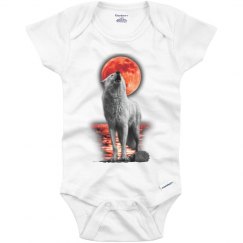 Blood Moon Wolf Infant Onesey