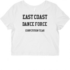 Ladies Slim Fit Crop Top Tee