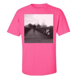 Unisex Ultra Cotton Safety Neon Crewneck Tee