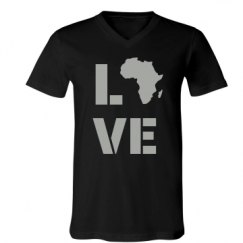 Unisex V-Neck Jersey Tee