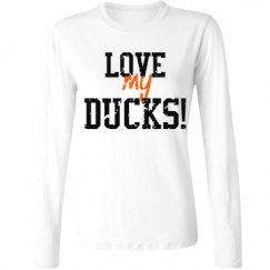 Ladies Relaxed Fit Basic Long Sleeve Tee