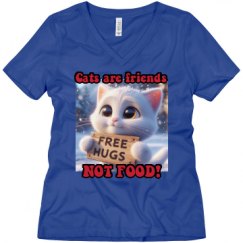 Ladies Relaxed Fit V-Neck Tee