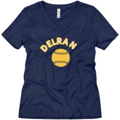 Ladies Relaxed Fit V-Neck Tee