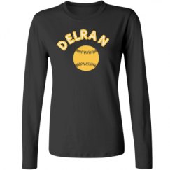 Ladies Relaxed Fit Basic Long Sleeve Tee