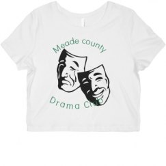 Ladies Slim Fit Crop Top Tee