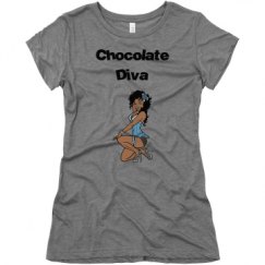 Ladies Slim Fit Super Soft Triblend Tee