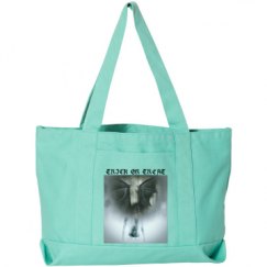 Seaside Cotton Canvas Pigment-Dyed Boat Tote Bag