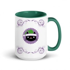 15oz Ceramic Mug with Color Inside