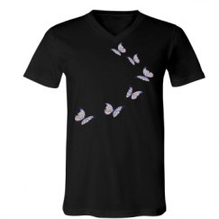 Unisex V-Neck Jersey Tee