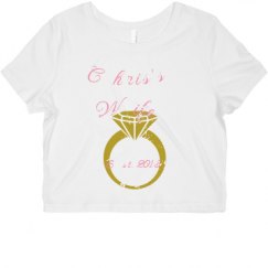 Ladies Slim Fit Crop Top Tee