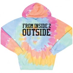 Unisex Tie-Dye Fleece Hoodie