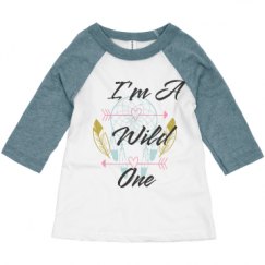 Toddler 3/4 Sleeve Raglan Tee