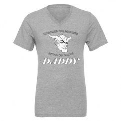 Unisex CVC Jersey V-Neck T-Shirt