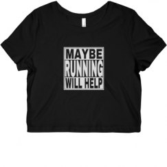 Ladies Slim Fit Crop Top Tee