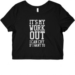 Ladies Slim Fit Crop Top Tee