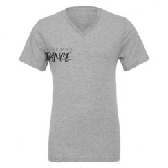 Unisex CVC Jersey V-Neck T-Shirt