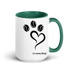 15oz Ceramic Mug with Color Inside