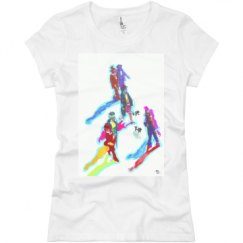 Ladies Slim Fit Basic Promo Jersey Tee