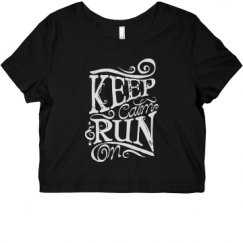 Ladies Slim Fit Crop Top Tee