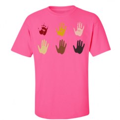 Unisex Ultra Cotton Safety Neon Crewneck Tee