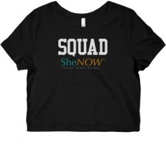 Ladies Slim Fit Crop Top Tee