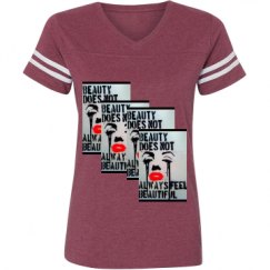 Ladies Relaxed Fit Vintage Sports Tee