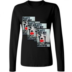 Ladies Relaxed Fit Basic Long Sleeve Tee