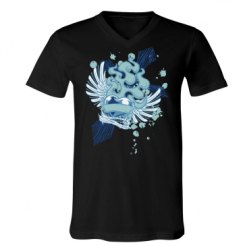 Unisex V-Neck Jersey Tee