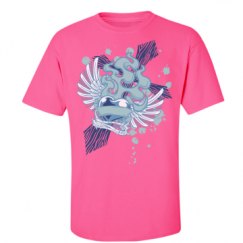 Unisex Ultra Cotton Safety Neon Crewneck Tee