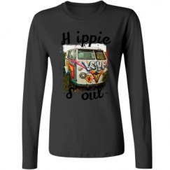 Ladies Relaxed Fit Basic Long Sleeve Tee