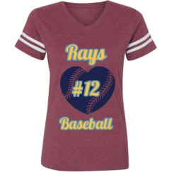 Ladies Relaxed Fit Vintage Sports Tee