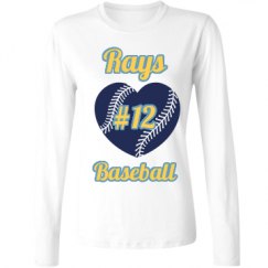 Ladies Relaxed Fit Basic Long Sleeve Tee