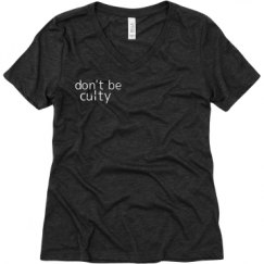 Ladies Relaxed Fit Super Soft Triblend V-Neck Tee