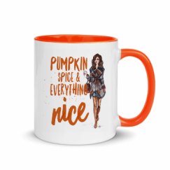 11oz Ceramic Mug with Color Inside