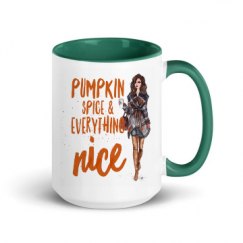 15oz Ceramic Mug with Color Inside