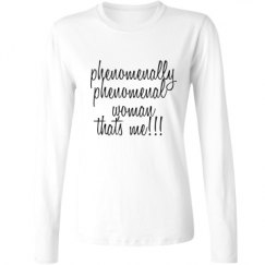 Ladies Relaxed Fit Basic Long Sleeve Tee