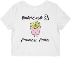 Ladies Slim Fit Crop Top Tee