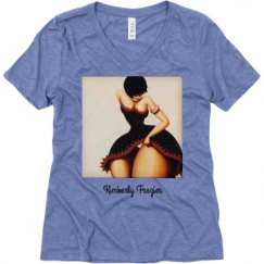 Ladies Relaxed Fit Super Soft Triblend V-Neck Tee