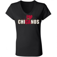 Ladies Slim Fit V-Neck Jersey Tee