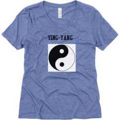 Ladies Relaxed Fit Super Soft Triblend V-Neck Tee