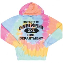Unisex Tie-Dye Fleece Hoodie