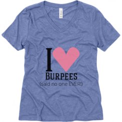 Ladies Relaxed Fit Super Soft Triblend V-Neck Tee