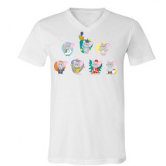 Unisex V-Neck Jersey Tee