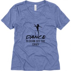 Ladies Relaxed Fit Super Soft Triblend V-Neck Tee