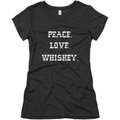 Ladies Slim Fit Super Soft Triblend Tee