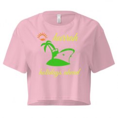 Ladies Festival Cali Crop Top Tee