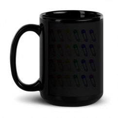 15oz Black Glossy Mug