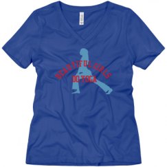 Ladies Relaxed Fit V-Neck Tee