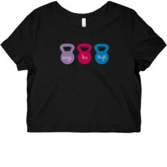 Ladies Slim Fit Crop Top Tee