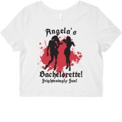 Ladies Slim Fit Crop Top Tee